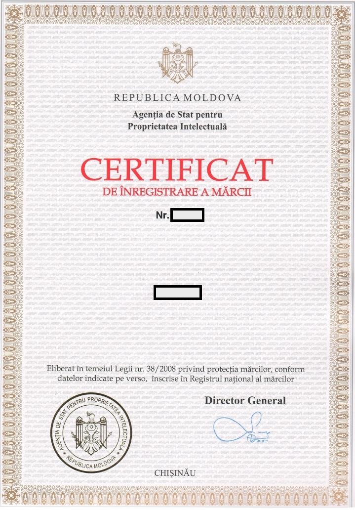 certificat inregistrare